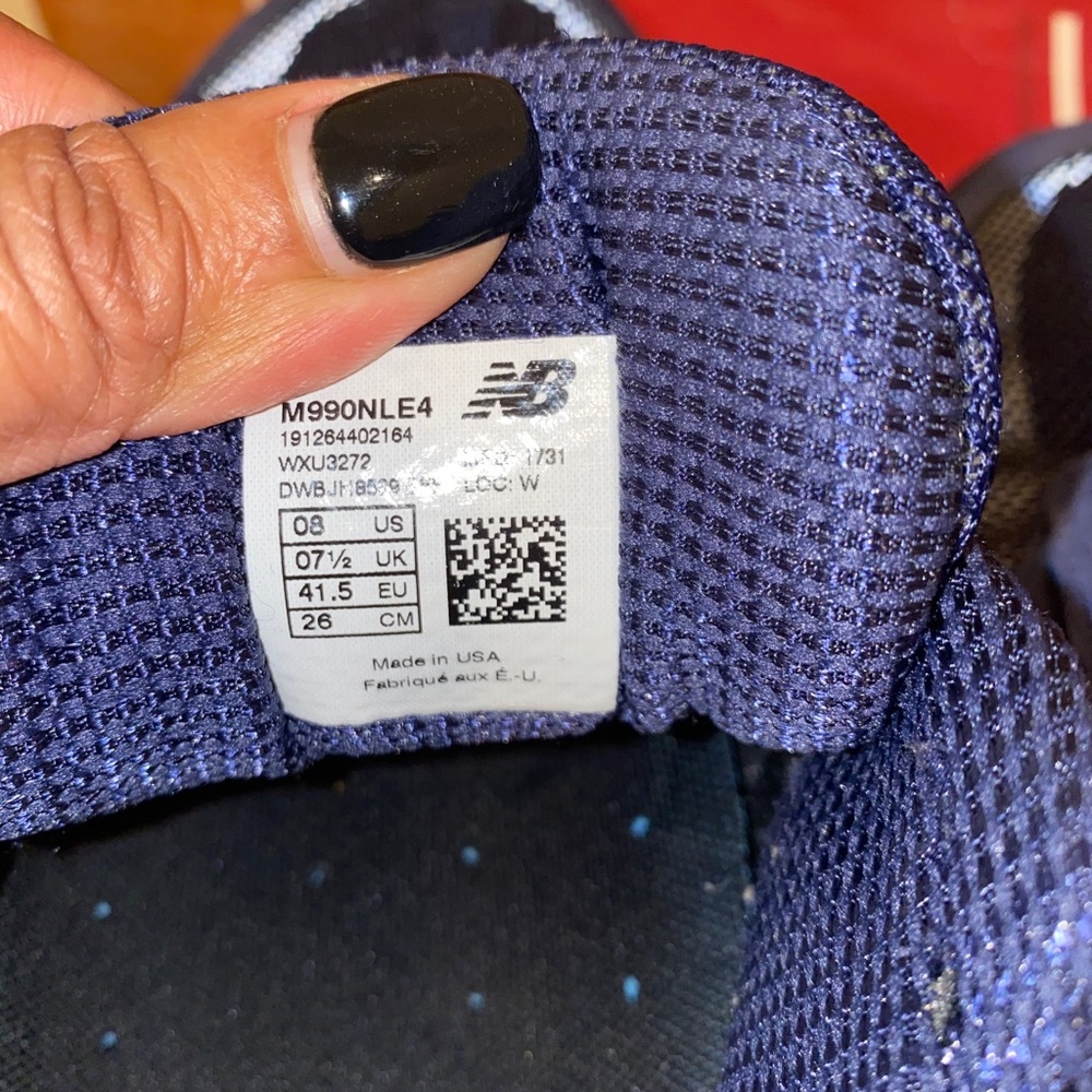 New Balance 990v4 Kith Navy - Picture 7 of 7